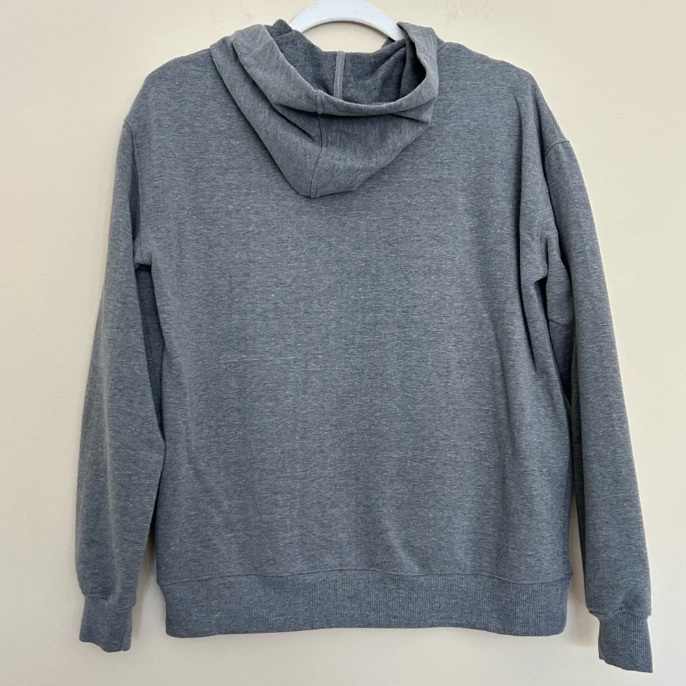 Motherhood Maternity Women’s Gray Hoodie ‘Love At First Kick’
